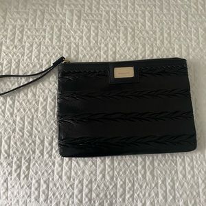 Small black clutch/wristlet bag